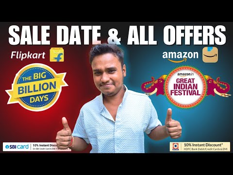 Amazon Great Indian Festival Sale Date I Amazon Sale 2024 I Flipkart & Amazon Big Billion Day Sale