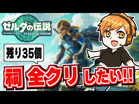 【ゼルダの伝説 ティアーズオブザキングダム】すべての祠を解放したい!!  【生配信】