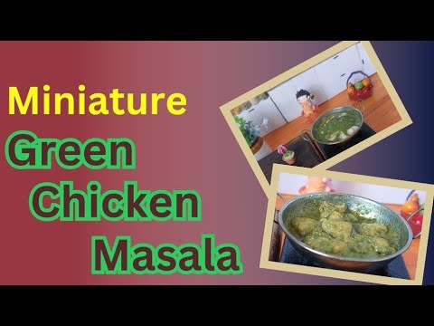 Miniature Green Chicken Masala 😍 || Easy Method 🔥