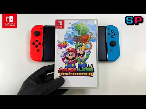 Mario & Luigi: Brothership Unboxing + Gameplay on Nintendo Switch OLED (Handheld)