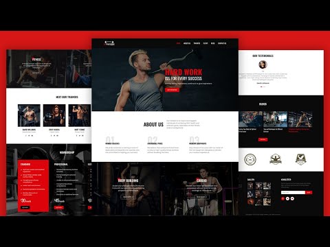 How To Build Responsive Gym Website Using HTML CSS And JavaScript With Source Code