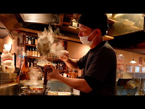 The speed and skill of a master of katsudon (pork cutlet served on top of a bowl of rice).