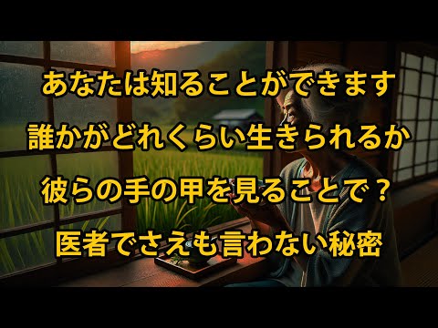 手の甲を見ると、人の寿命がどのくらいかわかりますか? 医者でさえも言わない秘密