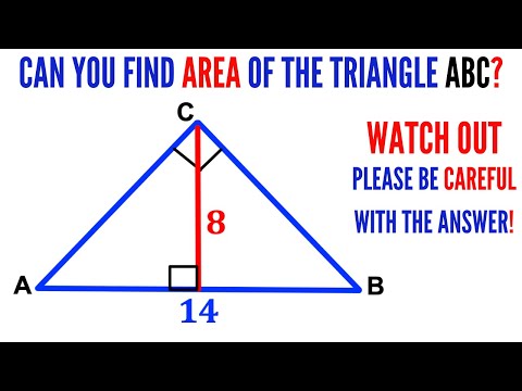 Can you find area of the Triangle ABC? | (Justify your answer) | #math #maths | #geometry