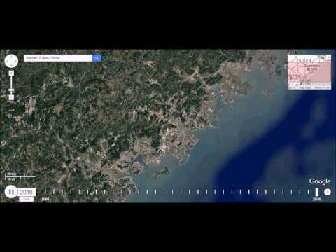 Explosive Urban Growth in Fujian, China - Time Lapse