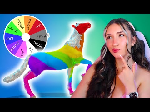 Letting a wheel decide what my Horse looks like in the Sims 4