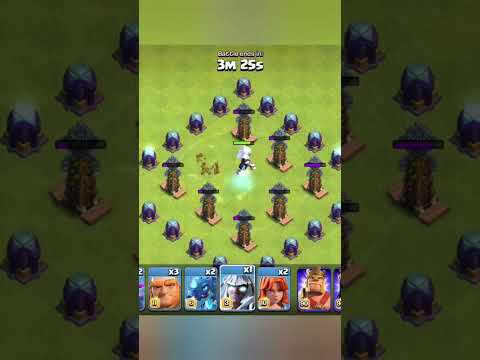 Max Electro titan vs hidden tesla lvl4 #clashofclans #youtubeshorts #shortsvideo #gaming #shorts