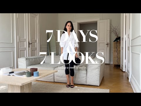 7 Days 7 Looks | Minimalist Wardrobe | Outfits of the Week | Outfit Ideas | Outfit inspiration | AD