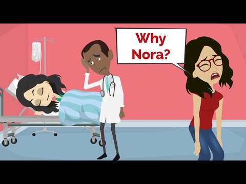 Nora is DANGEROUSLY SICK | Fun English story | Basic English communication