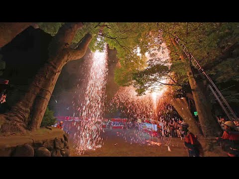 2024.09.16 加茂神社 例祭宵宮 境内の花火