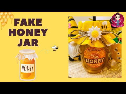 Let's Make a Fake Honey Jar! #fakebake #honey #peepthisyall