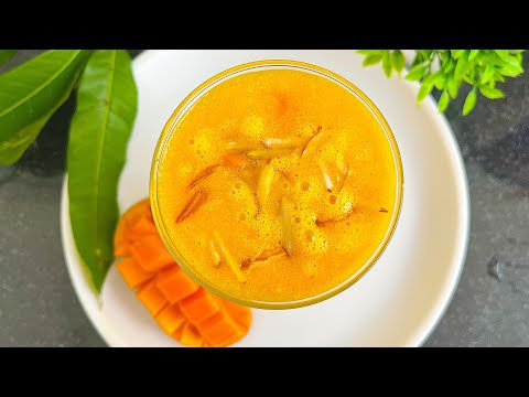 Mango Milkshake Recipe | Mango Shake without Ice cream | Mango Milk Shake in tamil