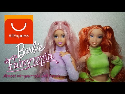 Fairytopia Barbie heads from Aliexpress - a bit musty... but still beautiful doll heads