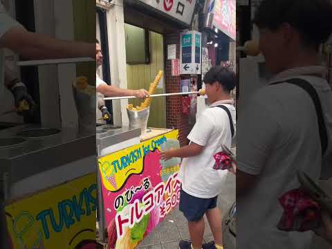 【大トロ少年初めてのトルコアイスにガチギレ】#トルコアイス ###turkey　#turkish ice cream