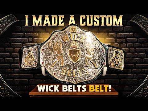 I Made A Custom Wick Belts Belt For 100,000 Subscribers