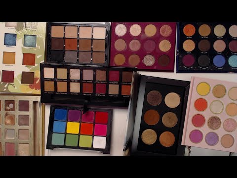 Swatching my Entire Eyeshadow Palette Collection! | CORRIE V