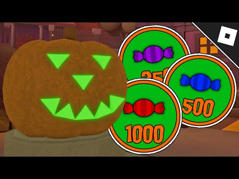 How to get the COLLECT 250, 500 & 1,000 CANDY BADGES in HALLOW'S EVE 2017 | Roblox