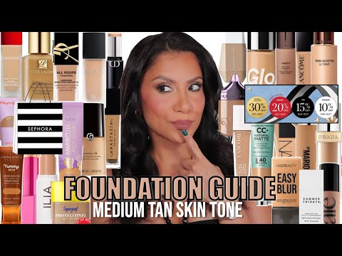 SWATCHED 80 Sephora FOUNDATIONS on Medium Tan Skin Tone