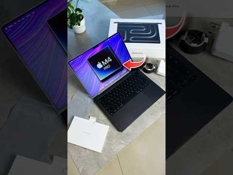 NEW M4 MacBook Pro Space Black UNBOXING 💻 #SHORTS