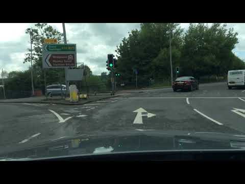 Hanford Roundabout from Queensway (S) A500 3rd Exit to Newcastle Under Lyme, Driving Test Route Help