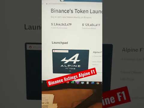 Binance listing Alpine F1 #newlisting #binancelistingnewcoin