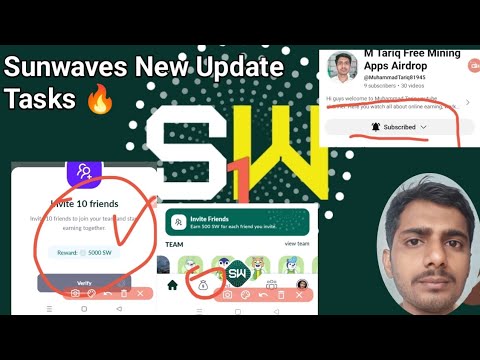 Sunwaves New Tasks Update And Sunwaves Free Mining ✅