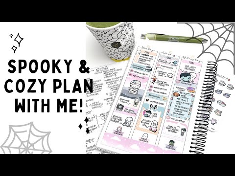 Halloween Plan With Me | Spooky Midterm Exams Week... get some snacks & coffee and plan!