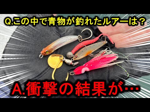 青物が釣れまくりで話題の弓角仕掛けに小型ルアーを色々付けると、衝撃の結果が…