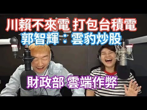 11/8/24-郭智輝：雲豹炒股！王定宇 又糗了！川賴不來電 打包台積電！財政部 雲端作弊！陸挖護理師 美挖核工人！