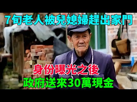 7旬老人被兒媳婦趕出家門，身份曝光之後，政府送來30萬現金【流星奇聞】#奇聞#故事#奇聞觀察室#案件解讀#情感#家庭矛盾