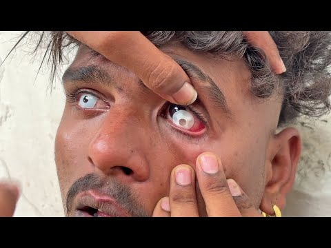 Potharaju Eye Lens Keeping | Potharaju Making | Potharaju Makeup  | Hyderabad Bonalu 2024 | Bonalu