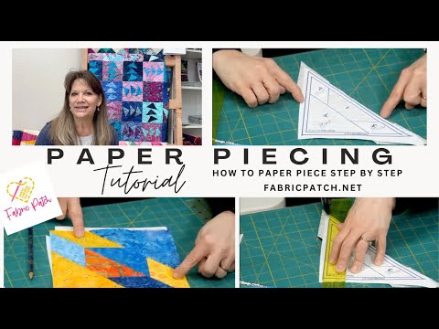 Want to learn to Paper Piece!? FREE patterns and 2 techniques shown!!