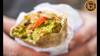 Making of Falafel Wrap | Saudi Arabia | Falafel Sandwich | Spork & Knife