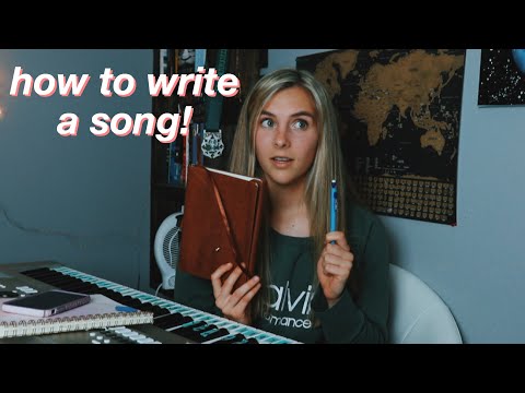 how to write a song // 4 easy steps + my tips!