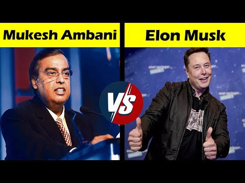 Mukesh Ambani VS Elon Musk Comparison in Hindi #shorts