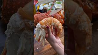 Spiny Lobster ASMR. 🦞 #lobster #spinylobster #seafood #asmr #foodporn #yummy #delicious #roe