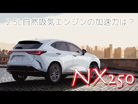 レクサス 新型 NX250 フル加速！2.5L自然吸気エンジンの実力を検証