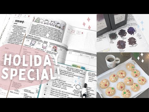 Christmas Journaling Vlog: Stationery, Baking & Work | Hobonichi Cousin Planner