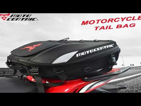 MOTOCENTRIC Motorcycle Back Seat Bags Waterproof Tail Bag Rear Seat Bag Multifun