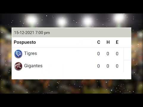 Resultados Beisbol invernal RD 15-12-2021