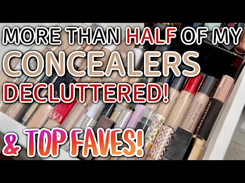 I JUST GOT RID OF MOST OF MY CONCEALERS.... HUGE CONCEALER DECLUTTER + TOP FAVES!