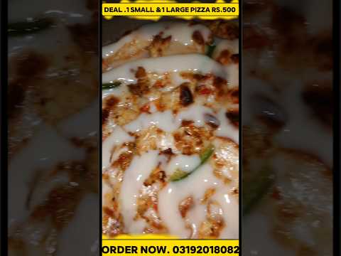 deal 1small & 1large pizza RS 500 #pizza #short #shorts #viral #karachi #trending #trend #food #top