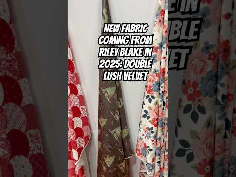 New super soft fabric coming in 2025 from Riley Blake Designs