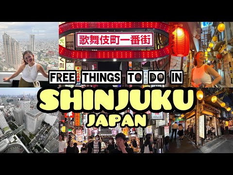 TOKYO JAPAN 🇯🇵 FREE THINGS TO DO IN SHINJUKU  FOR A DAY