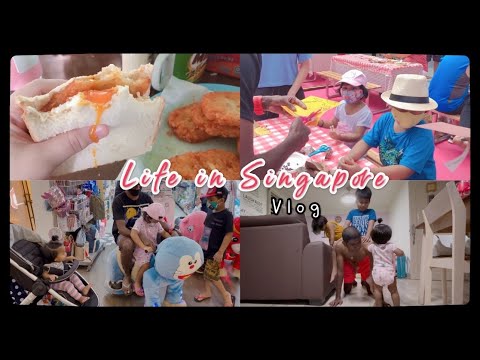 新加坡Vlog//Child outing on weekend// Family day// New iphone 12pro Max Gold unboxing