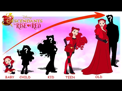 Descendants The Rise of Red 2024 Growing Up Compilation | GO WOW