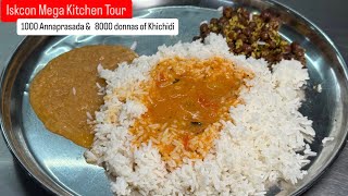 Iskcon Temple Mega Kitchen Tour | Everyday 1000 Annaprasada & 8000 Donnas of Khichidi is Served