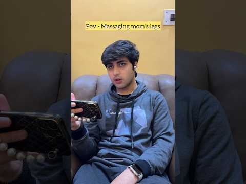 Massaging mom’s legs😂 | Raj Grover | #shorts