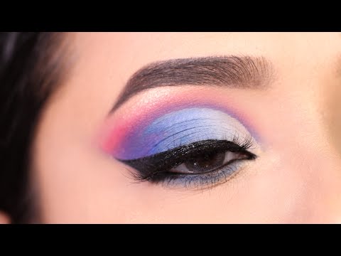 Blue Cut Crease Eyeshadow Look || Very Easy Eye Makeup || Shilpa