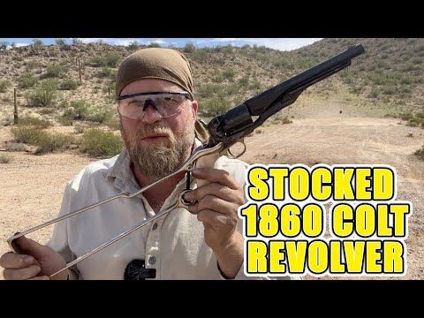 Stocked 1860 Colt Revolver